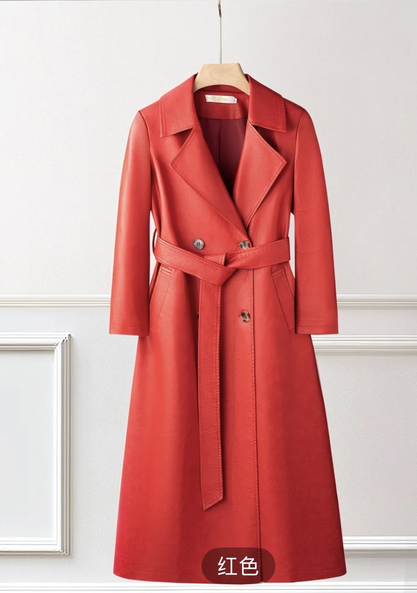 Red leather coat, N$110